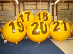 advertising balloon suppliers provide number balloons