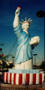 Statue of Liberty advertising inflatable.